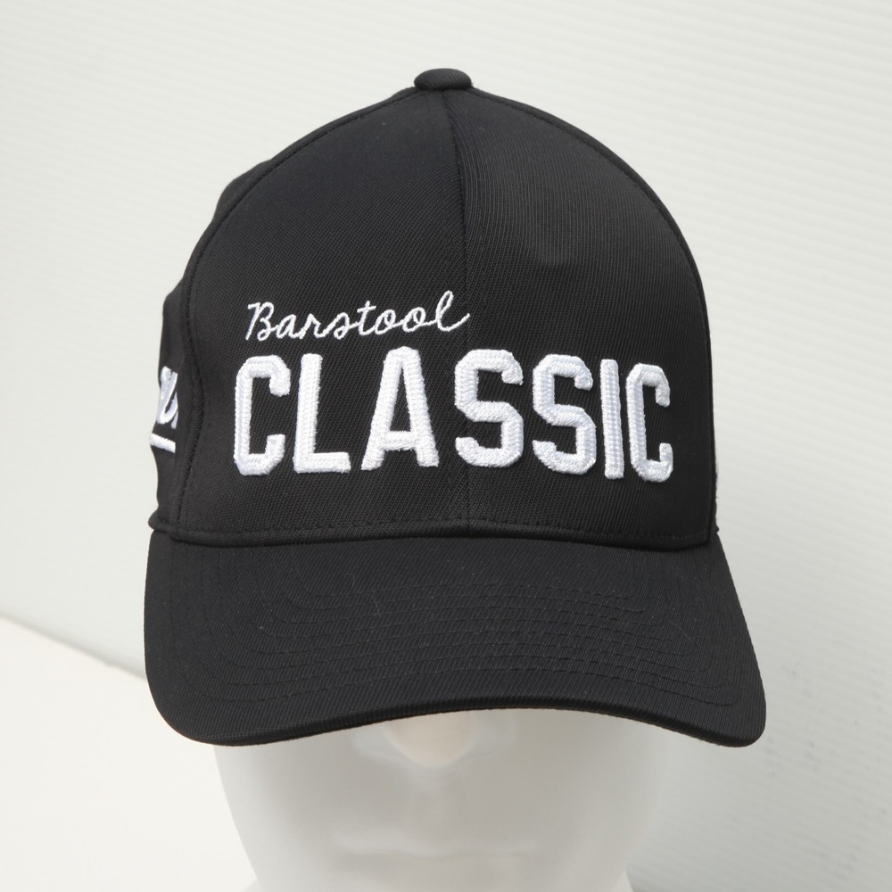 G/FORE Barstool Classic Hat Mens OSFA Black Flexfit 110 Snapback G4AC0H101A